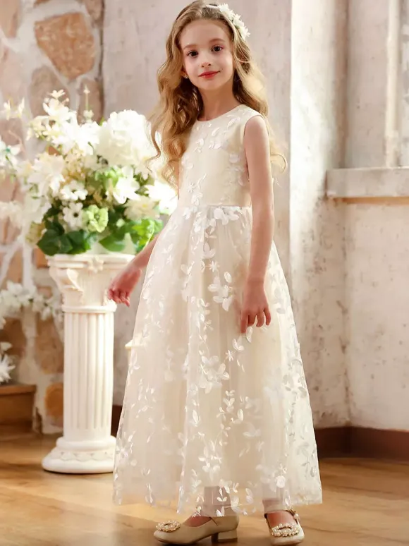 Wedding Party Dresses Cheap Flower Girl Dresses Kids Social Party Dress Wedding Wedding Flower Girl Dress Flower Girl Dresses Sleeveless