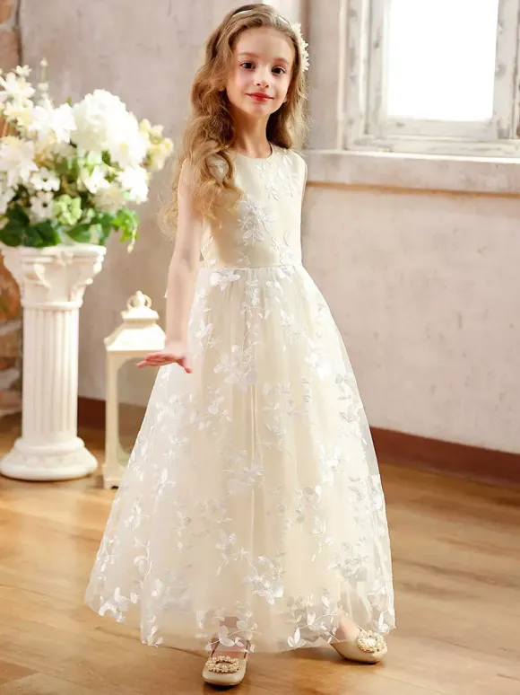 Wedding Party Dresses Cheap Flower Girl Dresses Kids Social Party Dress Wedding Wedding Flower Girl Dress Flower Girl Dresses Sleeveless