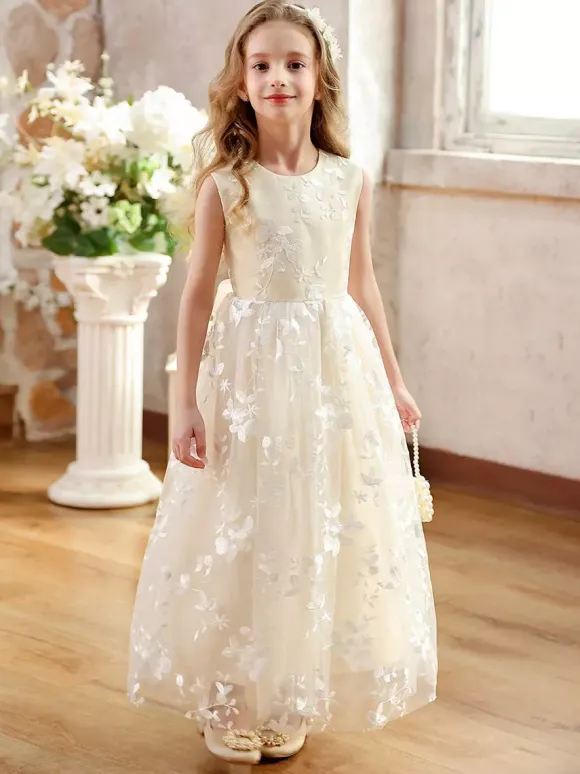 Wedding Party Dresses Cheap Flower Girl Dresses Kids Social Party Dress Wedding Wedding Flower Girl Dress Flower Girl Dresses Sleeveless