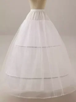 Wedding Petticoat White Ball Gown Crinoline 2 Hoop 2 Tier Bridal Slip