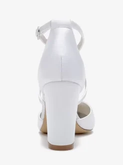 Wedding Shoes Bridal Pumps Satin Pointed Toe
