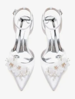 Wedding Shoes Bridal Pumps Satin Pointed Toe
