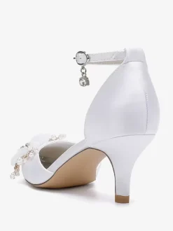 Wedding Shoes Bridal Pumps Satin Pointed Toe