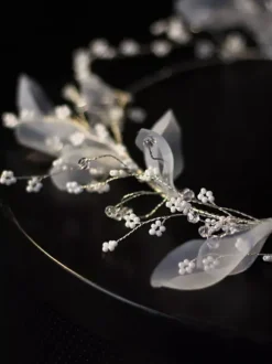 Wedding Veil Flowers Tulle Veil Drop Bridal Veil