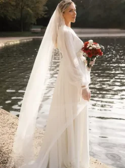Wedding Veils One-Tier Tulle Classic Bridal Veils