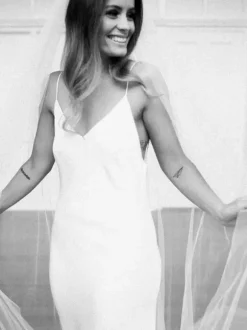 Wedding Veil Tulle Cut Edge Bridal Veil