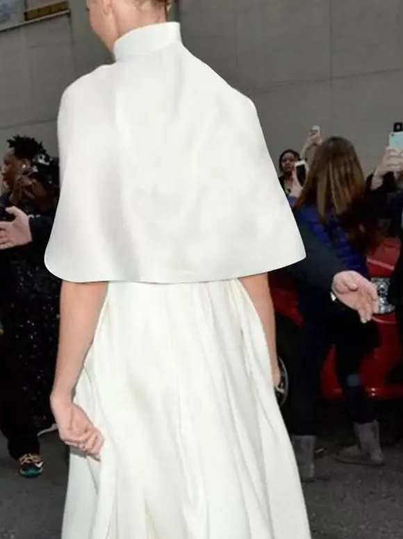 Wedding Wrap Ivory Half Sleeves Portrait Neck Cap Sleeves Tops Stretch Crepe Bridal Cover Ups