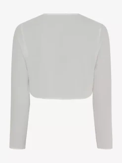 Wedding Wraps Ivory Long Sleeves Tops Chiffon Bridal Cover Up