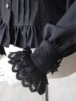 White Lolita Blouse Fragrant Series Infanta Chic Chiffon Shirt For Women