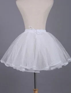 White Lolita Petticoat Lace Polyester Petticoat