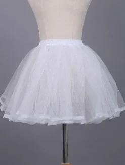 White Lolita Petticoat Lace Polyester Petticoat