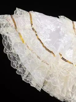 White Retro Costumes Lace Up Polyester Floral Print Marie Antoinette Costume Dress Women's Retro Set Vintage Clothing