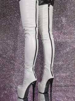 White Sexy Over The Knee Boots Stiletto Heel Thigh High Boots