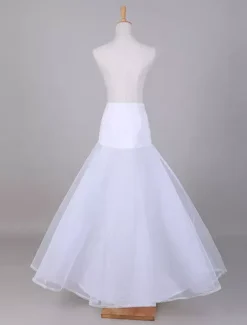 White Tulle A-Line Slip Wedding Petticoat