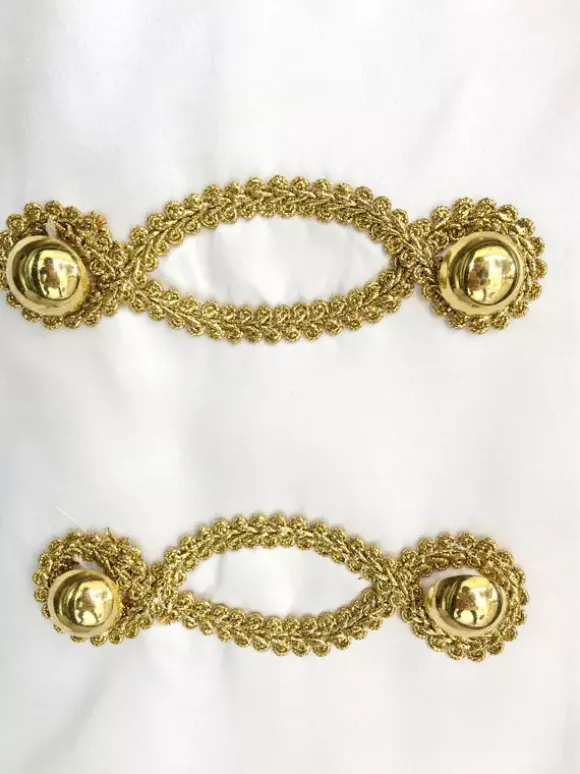 White Vintage Top Vintage Polyester Sequins Chains Long Sleeves Retro Costumes For Man