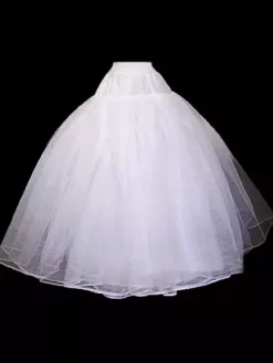 White Wedding Petticoat Tulle Bridal Crinoline Underskirt Slip