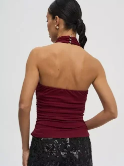 White Cami Top Halter Sexy Backless Sleeveless Women Camis