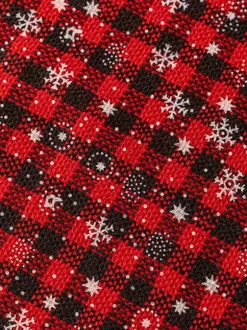 White Christmas Polyester Fiber Polyester Plaid Christmas Holidays Costumes