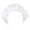 White Cotton Lolita Maidservant Headwear Ruffles