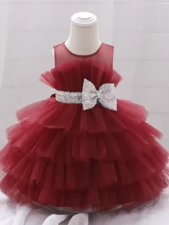 White Flower Girl Dresses Cameo Pink Tulle Sleeveless Jewel Neck Flower Girl Dresses