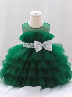 White Flower Girl Dresses Cameo Pink Tulle Sleeveless Jewel Neck Flower Girl Dresses