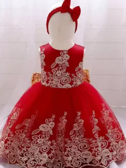 White Flower Girl Dresses Special Occasion Dresses Royal Blue Lace Sleeveless Jewel Neck Flower Girl Dresses