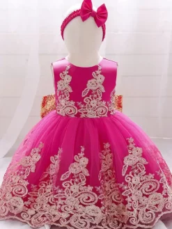 White Flower Girl Dresses Special Occasion Dresses Royal Blue Lace Sleeveless Jewel Neck Flower Girl Dresses