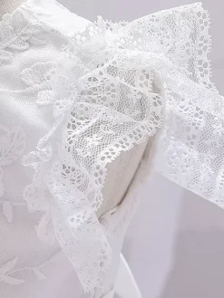 White Flower Girl Dresses Special Occasion Dresses White Lace Sleeveless Jewel Neck Flower Girl Dresses