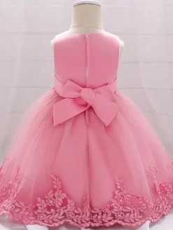 White Flower Girl Dresses Special Occasion Dresses White Lace Sleeveless Jewel Neck Flower Girl Dresses