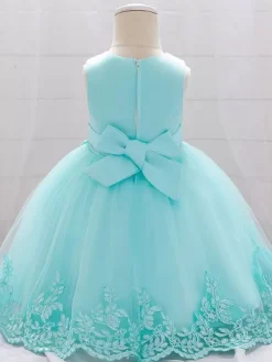 White Flower Girl Dresses Special Occasion Dresses White Lace Sleeveless Jewel Neck Flower Girl Dresses