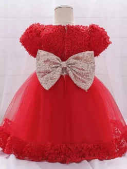 White Flower Girl Dresses Special Occasion Dresses White Lace Short Sleeves Jewel Neck Flower Girl Dresses
