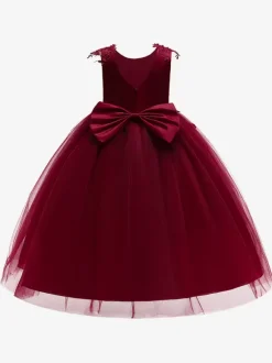 White Flower Girl Dresses Special Occasion Dresses Pink Tulle Sleeveless Jewel Neck Flower Girl Dresses