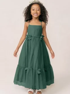 White Flower Girl Dresses Soft Pink Organza Sleeveless Jewel Neck Flower Girl Dresses