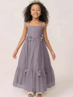 White Flower Girl Dresses Soft Pink Organza Sleeveless Jewel Neck Flower Girl Dresses