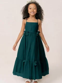 White Flower Girl Dresses Soft Pink Organza Sleeveless Jewel Neck Flower Girl Dresses