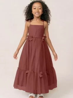 White Flower Girl Dresses Soft Pink Organza Sleeveless Jewel Neck Flower Girl Dresses