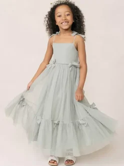 White Flower Girl Dresses Soft Pink Organza Sleeveless Jewel Neck Flower Girl Dresses