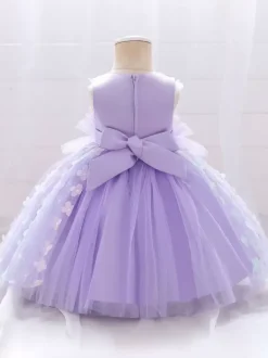 White Flower Girl Dresses Special Occasion Dresses Pink Lace Sleeveless Jewel Neck Flower Girl Dresses