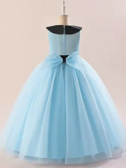 White Flower Girl Dresses Special Occasion Dresses White Tulle Sleeveless Jewel Neck Flower Girl Dresses