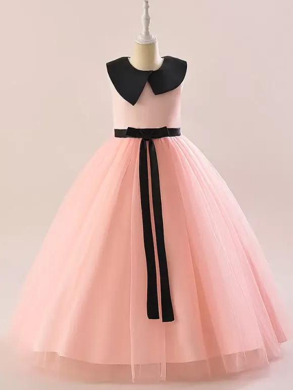 White Flower Girl Dresses Special Occasion Dresses White Tulle Sleeveless Jewel Neck Flower Girl Dresses