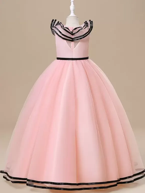 White Flower Girl Dresses Special Occasion Dresses White Tulle Sleeveless Jewel Neck Flower Girl Dresses