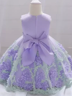 White Flower Girl Dresses Special Occasion Dresses Yellow Lace Sleeveless Jewel Neck Flower Girl Dresses