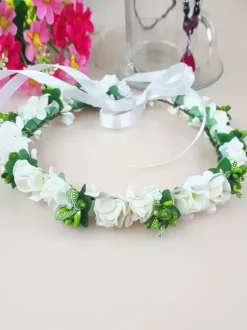 White Headpiece Wedding Headwear Pvc Bridal Hair Accessories