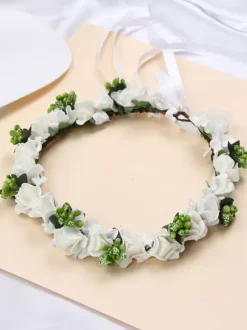 White Headpiece Wedding Headwear Pvc Bridal Hair Accessories
