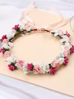 White Headpiece Wedding Headwear Pvc Bridal Hair Accessories