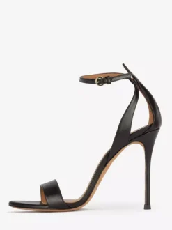 White High Heel Sandals Open Toe Stiletto Heel Prom Shoes