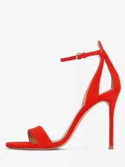 White High Heel Sandals Open Toe Stiletto Heel Prom Shoes