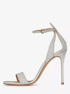 White High Heel Sandals Open Toe Stiletto Heel Prom Shoes