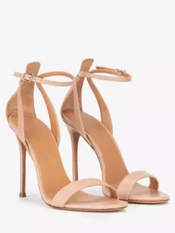 White High Heel Sandals Open Toe Stiletto Heel Prom Shoes