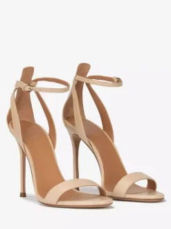 White High Heel Sandals Open Toe Stiletto Heel Prom Shoes